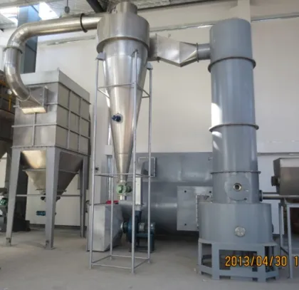 Paste materials spin flash dryer/drying