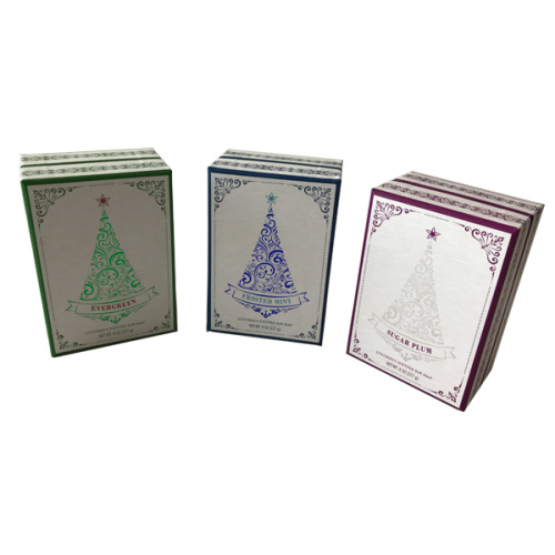 Christmas Paper hardboard Gift Box with gems