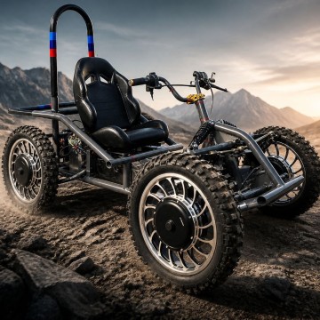 OEM 60V 8000W 4WD Electric Off-Road UTV GO-Kart All-Terrain Electric Dune Buggy OEM Customization for Beach Mountain & Farm Use