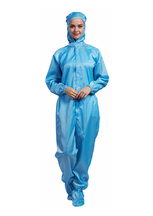 Autoclavable Cleanroom Coverall With Hood And Socks