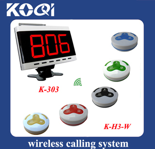 Restaurant Service Equipment Wireless Waiter Buzzer Call Button System