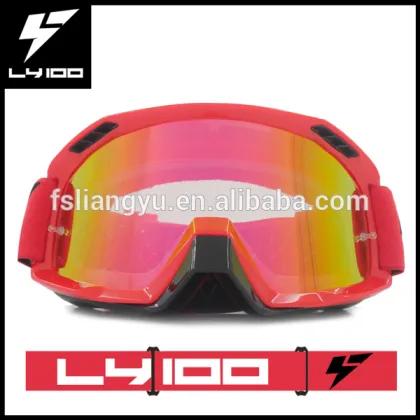 elastic anti slip silicone strap windproof goggles motocross glasses