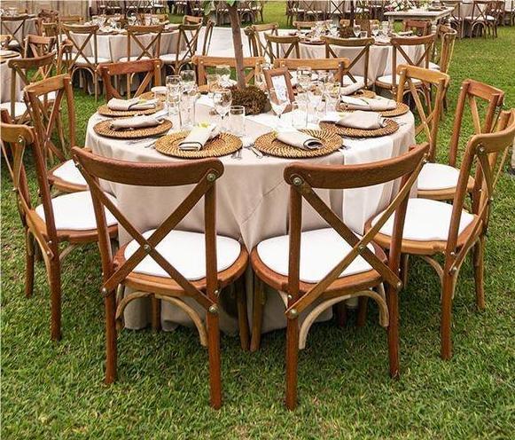 Muestra gratuita de muebles comerciales al por mayor forma de rectángulo de boda Naturaleza de madera plegable mesas de hotel de madera