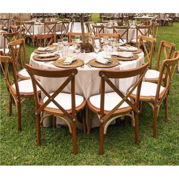 En gros échantillon gratuit meubles commerciaux de mariage rectangle forme nature en bois pliant banquet en bois tables hôtelières