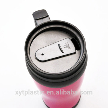 450ml plastic insulated double wall tumbler with handle