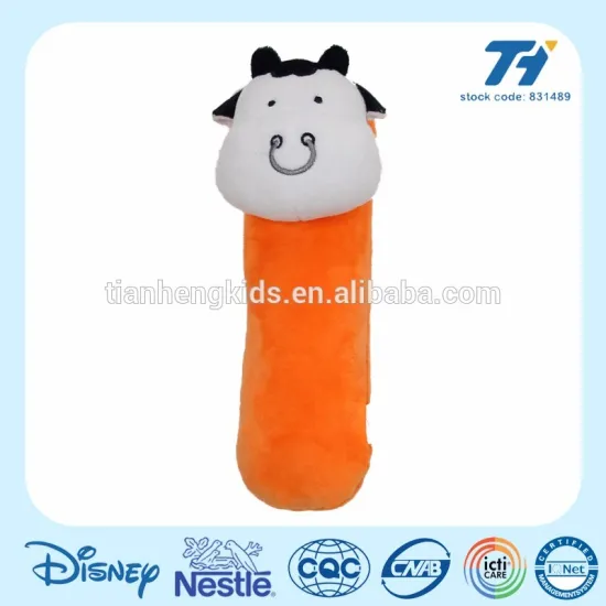 5 inch or 8 inch cow educational plush toys and I alphabet letter toys