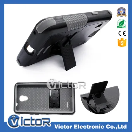 Fashion robot kickstand hybrid case for ZTE AVID PLUS Prestige N9132