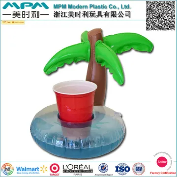 One hole inflatable drink tray for promotion