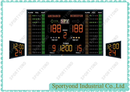 Tableaux de pointage électroniques de Digital LED avec la minuterie de tir pour le club de basket-ball