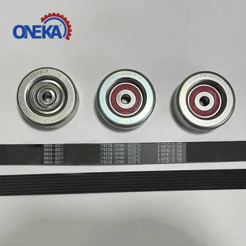 Timing Belt Kit with Pulley 7PK2120 for Toyota FJ Cruiser, Tacoma, 4Runner, Fortuner, Tundra