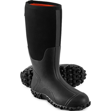 Stahl Shank wasserdichte isolierte Gummi -Stiefel für Männer