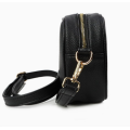 Trendy black crossbody bag