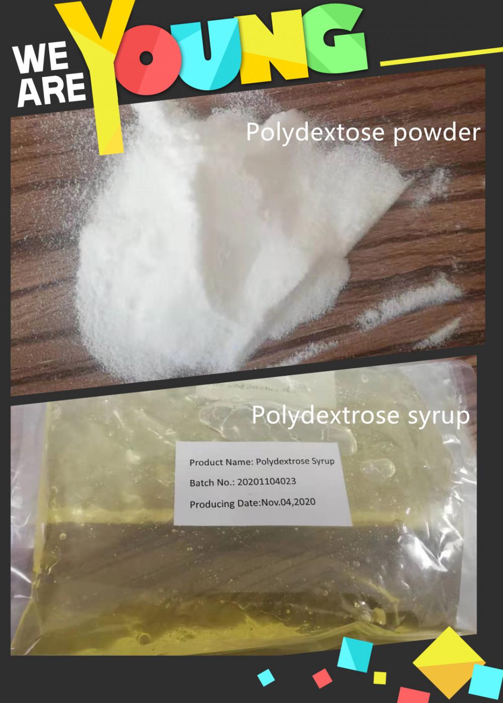 البوليمر من مسحوق الجلوكوز polidextrosa مسحوق Litesse شراب polydextrose مسحوق غير قابل للهضم المكونات الغذائية