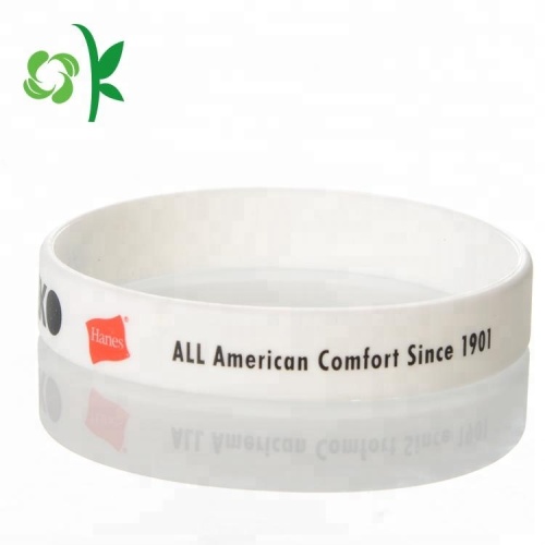 Bracelet qui respecte l&#39;environnement de silicone d&#39;impression pour promotionnel