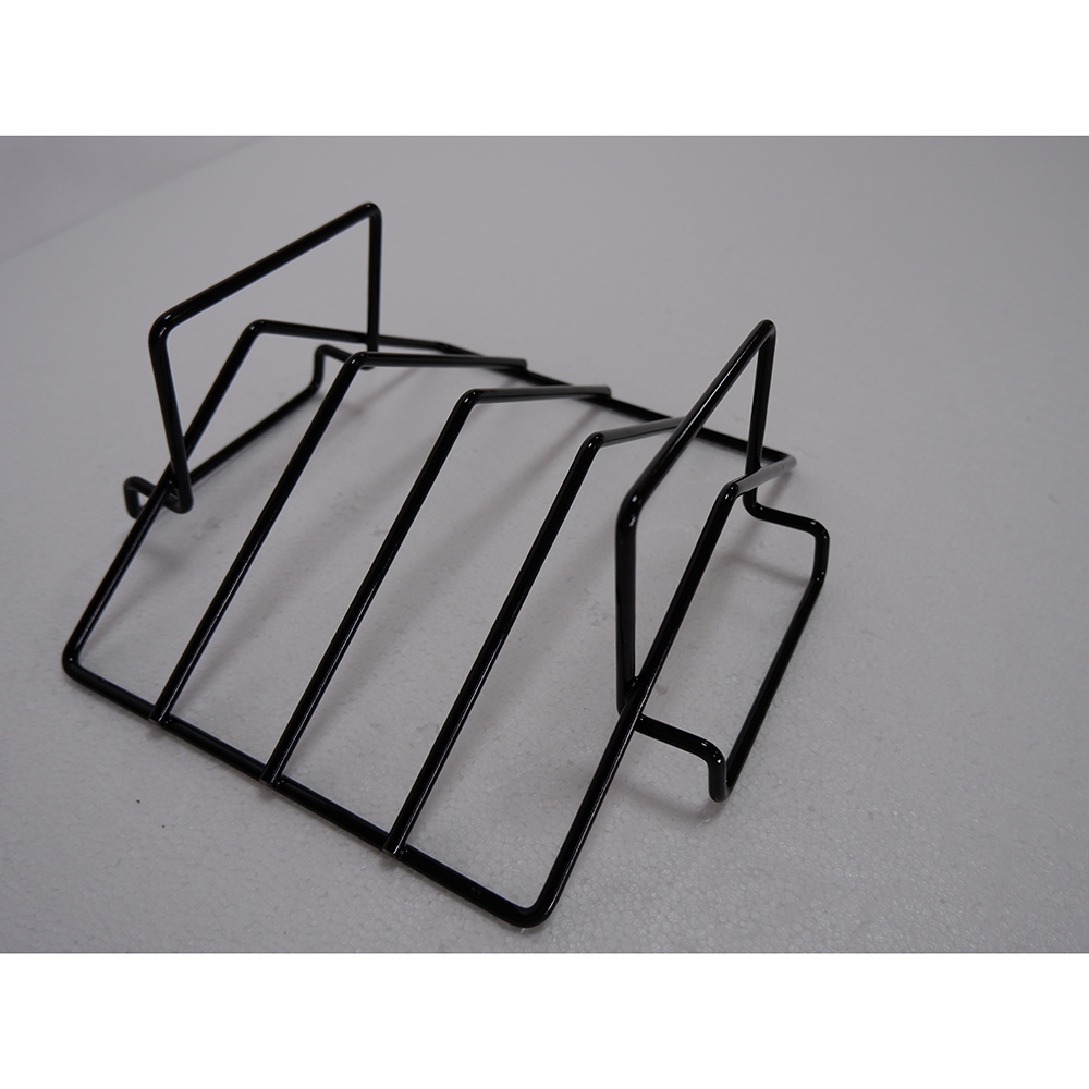 Izibambo eziphindwe kabili ze-BBQ Ribling Holder Grill Rack Rack