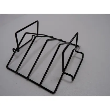 Double handles bbq rib holder grilling steak rack