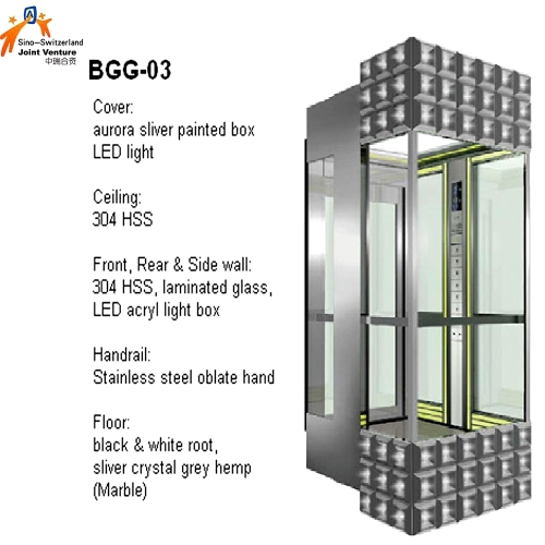 Glass Panoramic Observation Passenger Lift