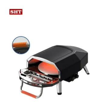 New Arrival 16 Inch Rorating Pizza Stone Gas Pizza Oven with Door