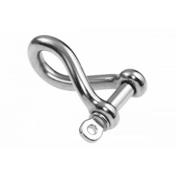 Dee Shackle Twisted 316 en acier inoxydable