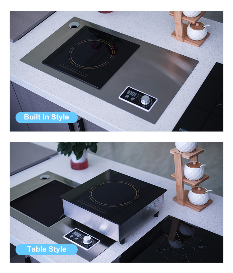 220v 3500w Built-in Commercial Induction Stove - Hotel Single Burner ...