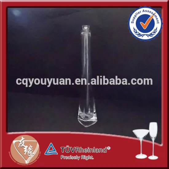 odd-shaped wholesale cosmetic clear glass sealable bottle