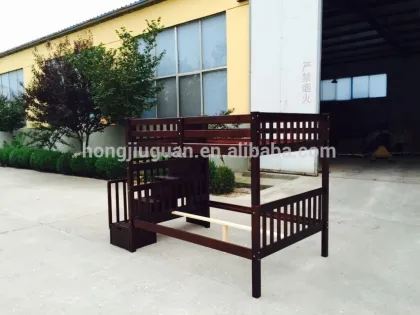 strong pine wood bunk bed