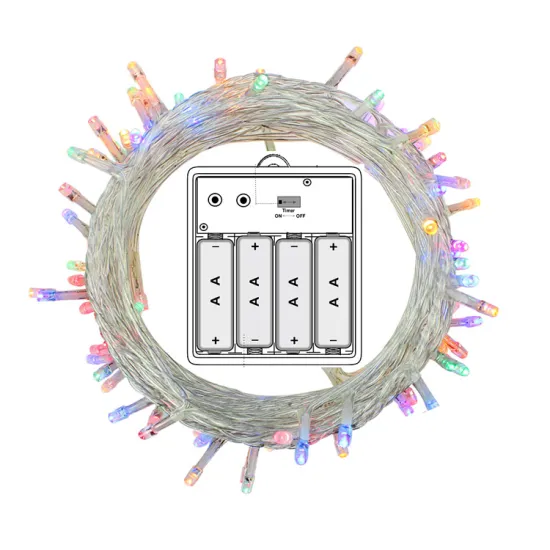 Christmas Outdoor Five Point String Lights Party Home Powered Diwali Battery Operated Led Light For Costume Decoration