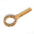 Comfortable Grip Bamboo and Metal Pet Comb