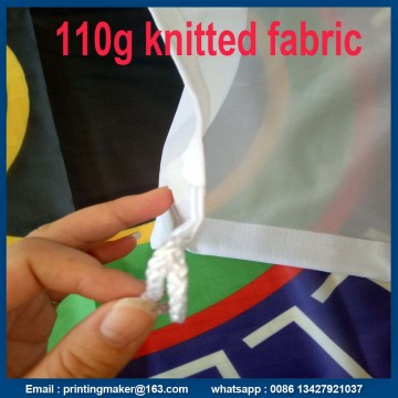 Custom 110 G Knitted Polyester Fabric Advertising Flags