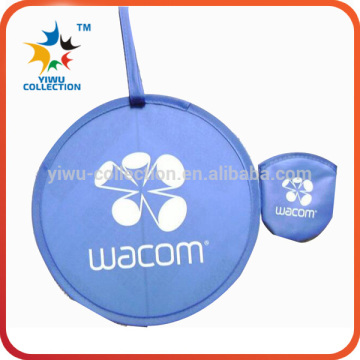 nylon foldable Frisbee fan with pouch