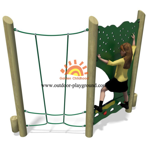 Climbing Walls Wooden Panel Climber Playground Structure