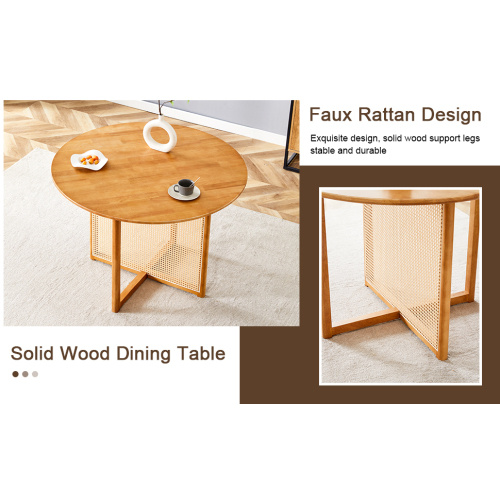 solid wood round table