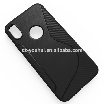Good quality beautiful wave shape art TPU Phone back cover Case for iPhone 8