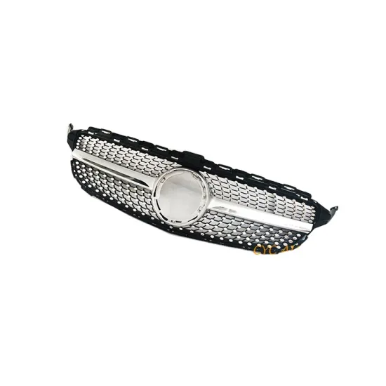 Chrome Front Bumper Grille Diamond Star Style for Mercedes Benz C-Class W205 Coupe