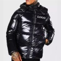 Black Men's Down Jacket Thermal Down Jacket