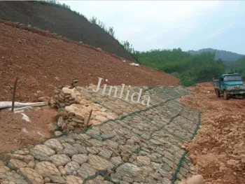 Hot Dipped Low Carbon Gabion Boxes For Lake Shore Protection