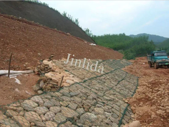 Hot Dipped Low Carbon Gabion Boxes For Lake Shore Protection