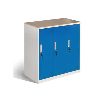3 Compartment Low Lockers for Office