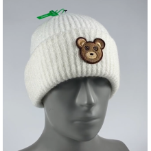 Winter Bear Embroidered Style Winter beanie Hat