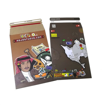 Custom Print Rigid Paperboard Mailers - Stay Flat Photo Document Envelopes