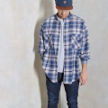 High Visibility Safety Distressed Oversize Flannel Shirt