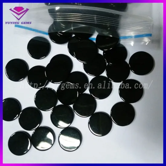 Round Onyx Two Flat Back Gemstone Smooth Natural Agate
