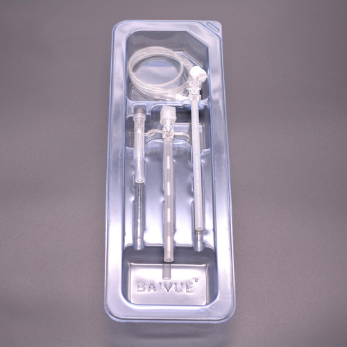 Blue Petg Catheter Plastic Box Disposable anesthesia needle blister box packaging Supplier