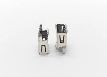 USB雌の垂直ディップ3PEG、短いボディ10.5mm