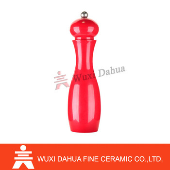Unique Design Competitive Price red salt and pepper mill Household and apply to the kitchen.