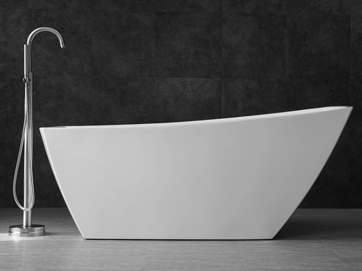 Simple Design Freestanding Indoor Deep Acrylic Bathtubs