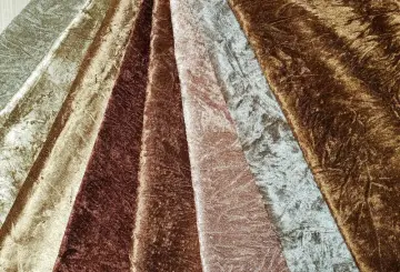 Holland Crumpled Velvet Fabric for Sofa Furniture Textile