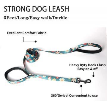 Anjing Harness &amp; Leash Set Tugas Berat Disesuaikan Tidak Ada Tarik Anjing Harness