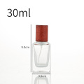 30ml 1 oz to'rtburchaklar atir-upa atomizator idishlarini püskürtülür