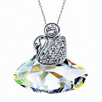 Crystal Pendant, Made of Crystal Pandora Beads, Customized Designs are Welcome